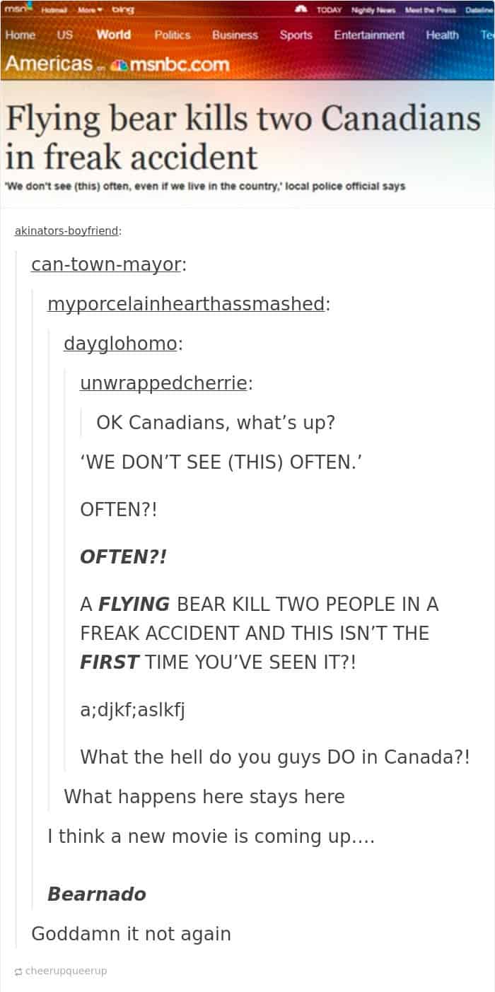 Funny Images About Canada bearnado
