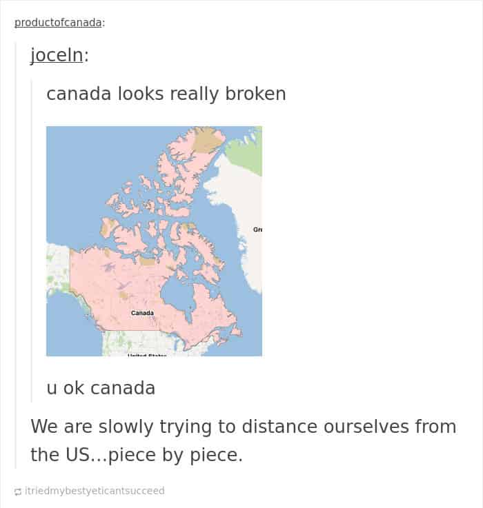 Funny Images About Canada broken
