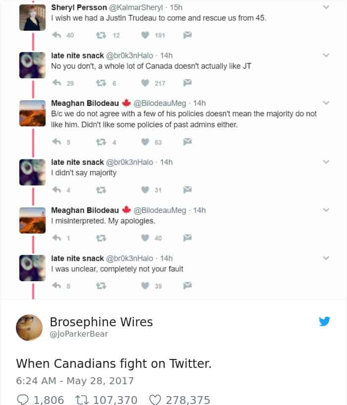 Funny Images About Canada twitter fight