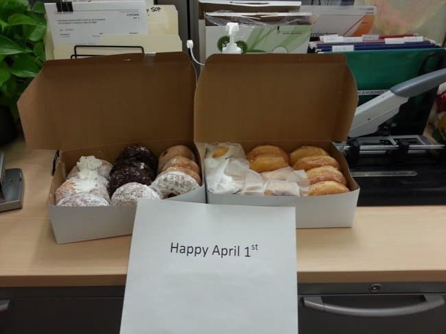 Funny Office Employees april 1st donuts