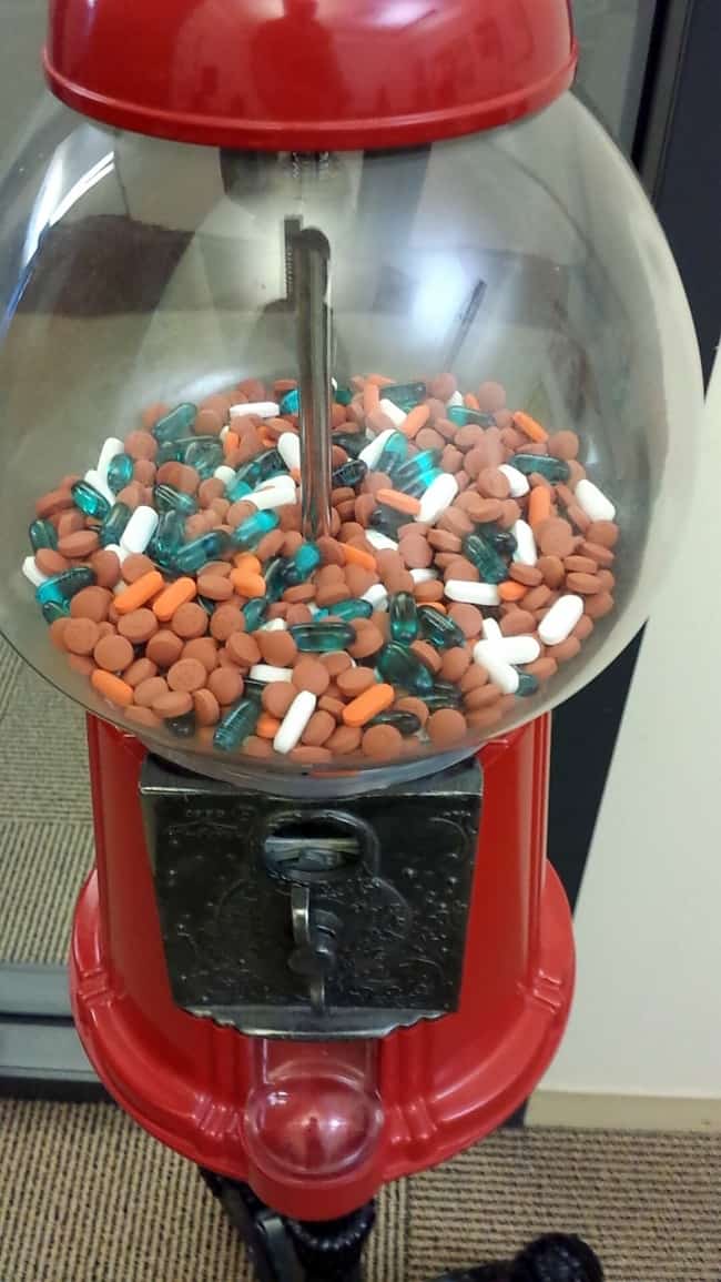 Funny Office Employees pill gumball machine