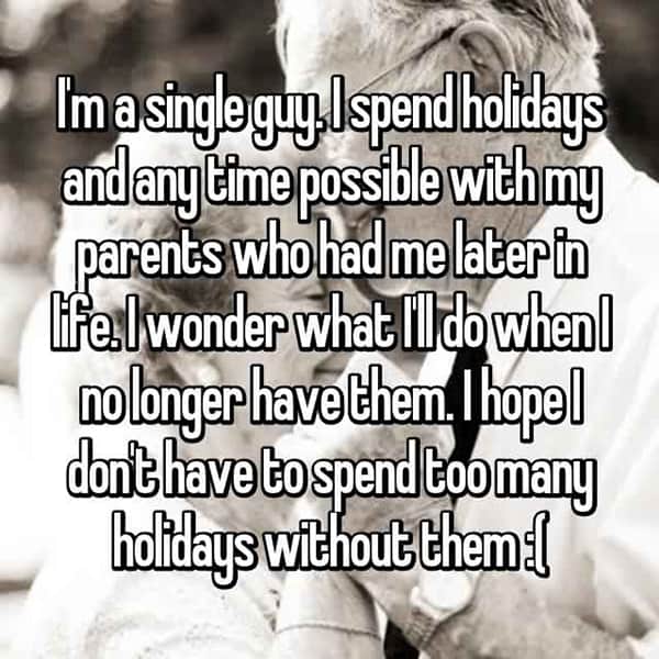 Growing Up With Older Parents spend holidays