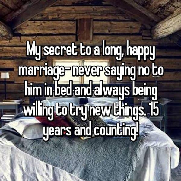 How To Have A Successful Marriage trying new things