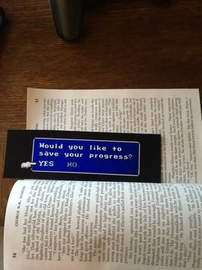 Impressive Inventions gamer bookmark