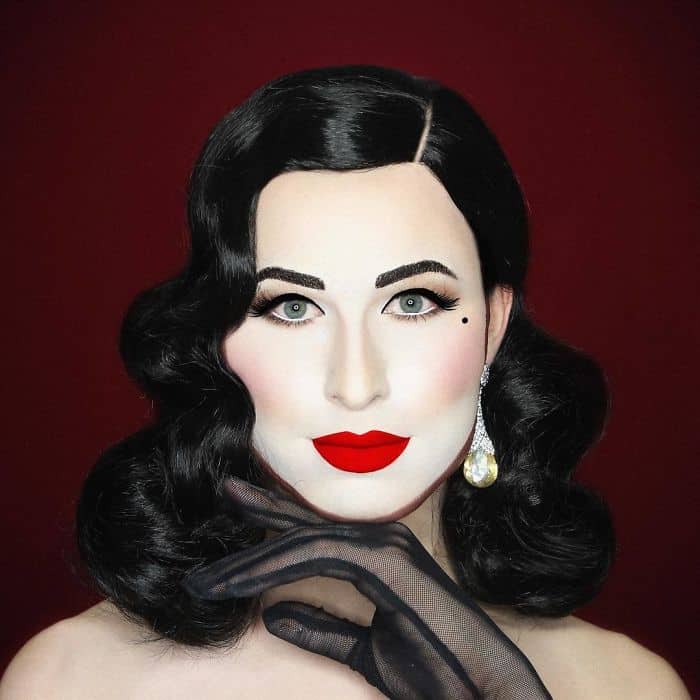 Make Up Artist Can Transform Into Any Celebrity dita von tease