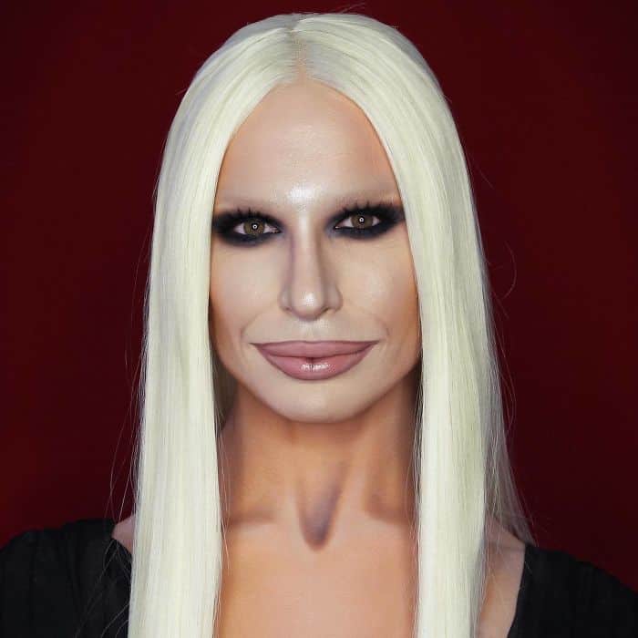 Make Up Artist Can Transform Into Any Celebrity donatella versace