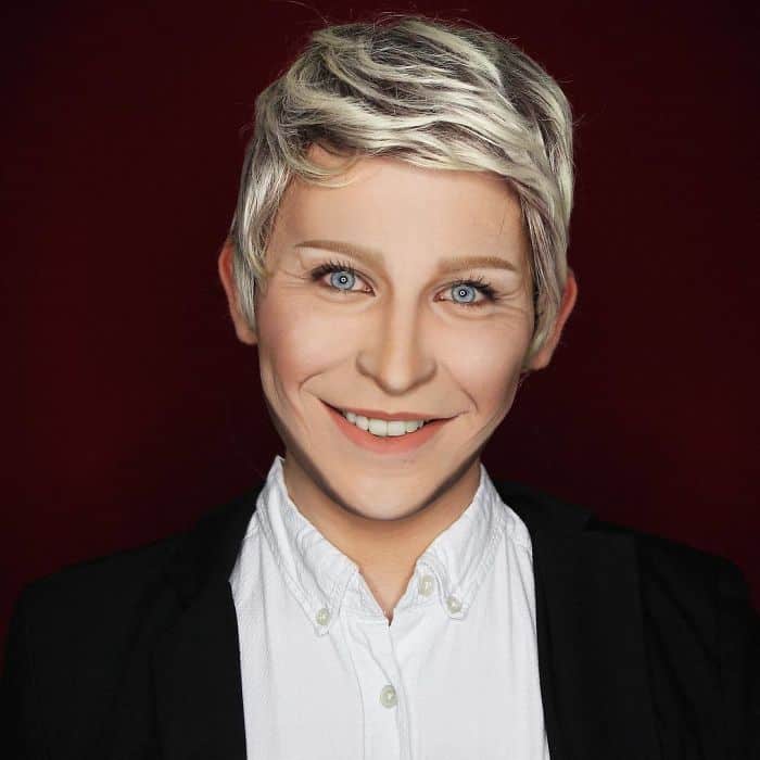 Make Up Artist Can Transform Into Any Celebrity ellen