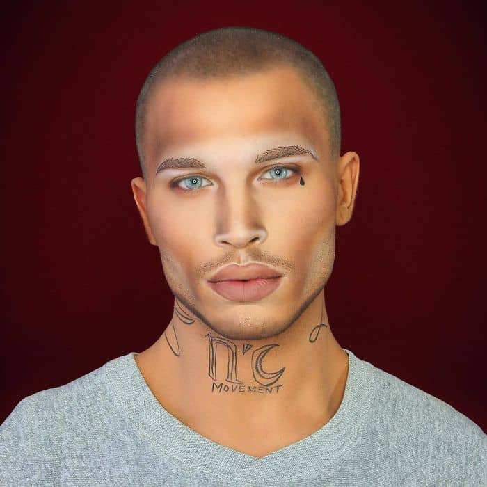 Make Up Artist Can Transform Into Any Celebrity jeremy meeks