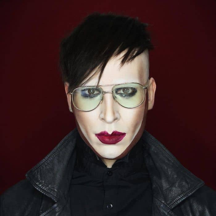 Make Up Artist Can Transform Into Any Celebrity marilyn manson