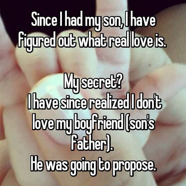 No Longer In Love had a son