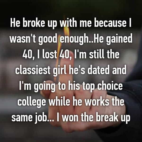 People Who Became Motivated After Break Ups i won the break up