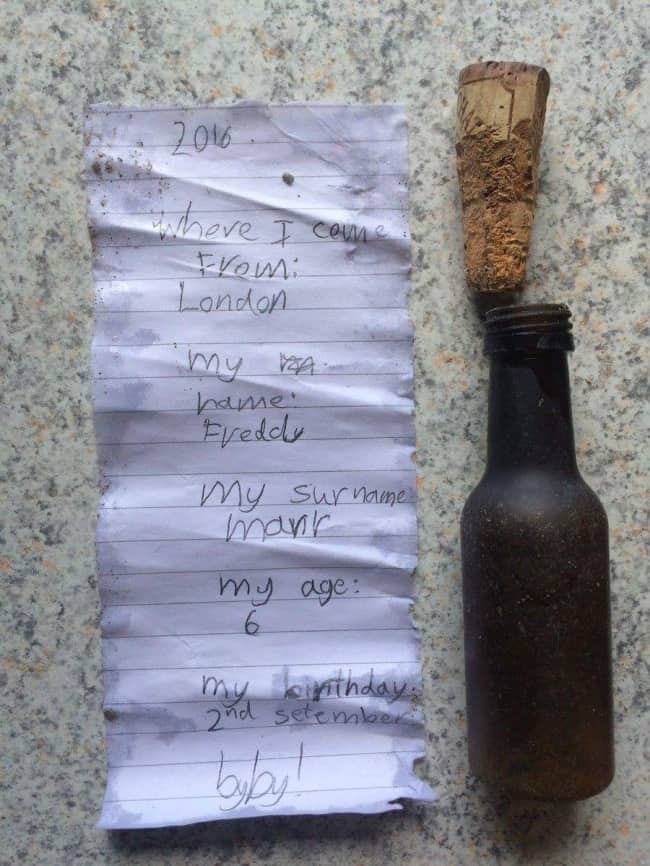People Who Found Awesome Things message in bottle