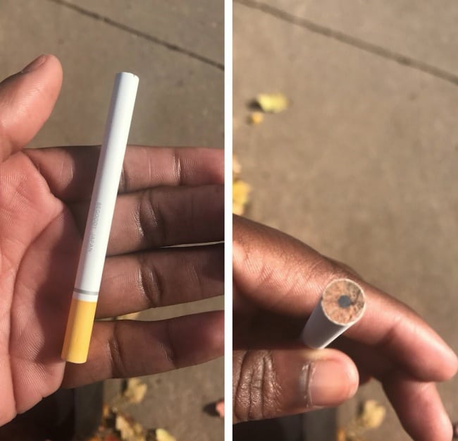 People Who Found Awesome Things pencil cigarette