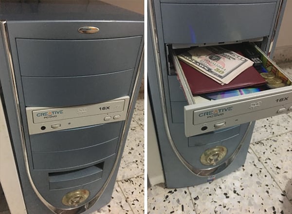 Places To Hide Your Valuables computer screen