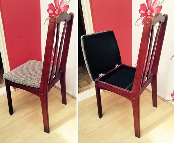 Places To Hide Your Valuables hidden chair compartment