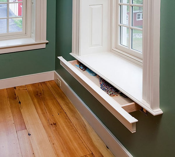 Places To Hide Your Valuables secret drawer in window sill