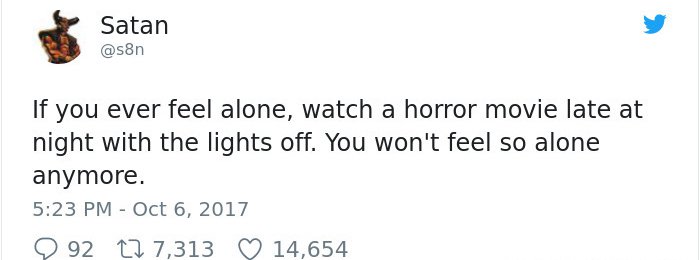Satan Has A Twitter Account watch a horror movie