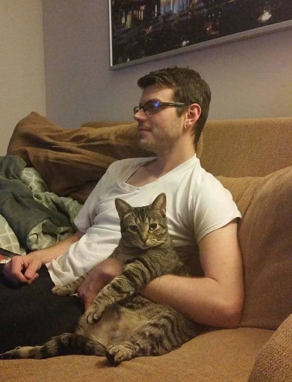 Shameless Pets Stole Partners cat chilling