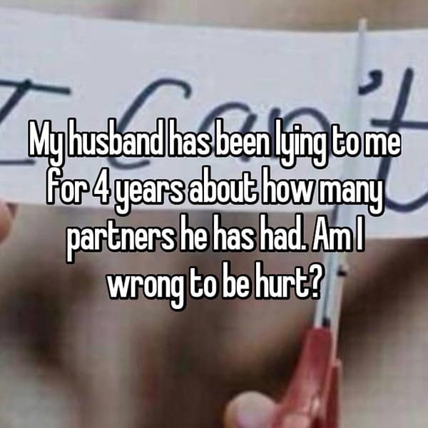 Shocking Lies Told By Husbands how many partners