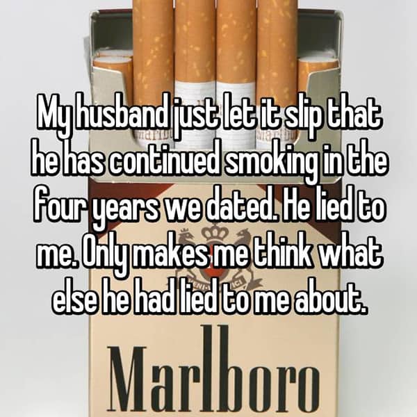 Shocking Lies Told By Husbands smoking