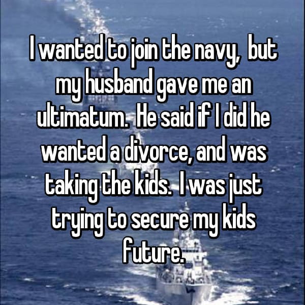 Shocking Ultimatums Husbands And Wives join the navy