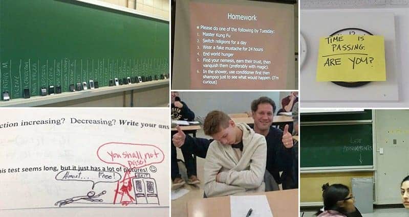 Teachers Who Don't Mind Showing Off Their Brilliant Sense Of Humor