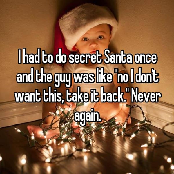 Terrible Secret Santa Gifts take it back