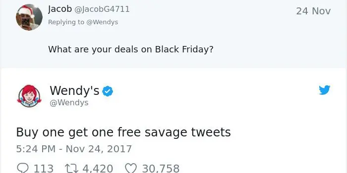 Twitter Roasts By Wendy's bogof savage tweets