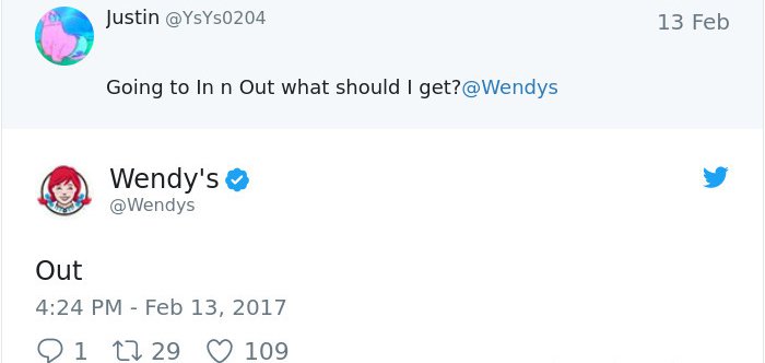 Twitter Roasts By Wendy's out