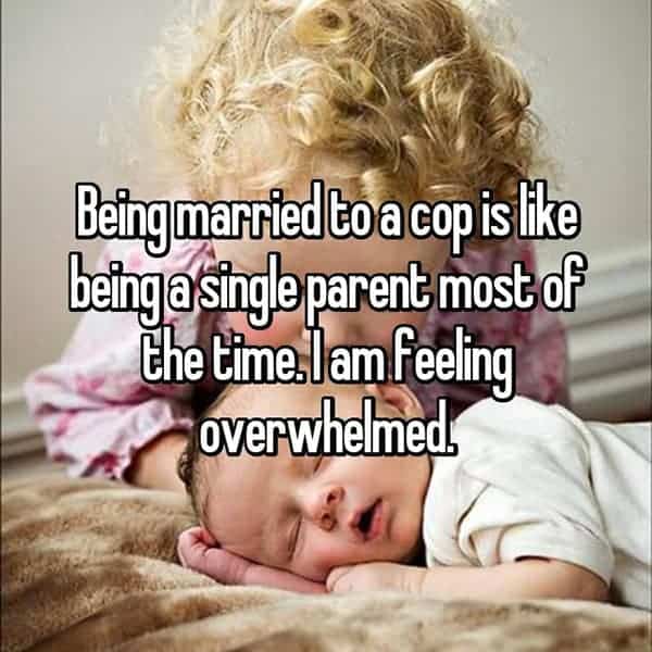 What It's Like To Be The Wife Of A Cop single parent