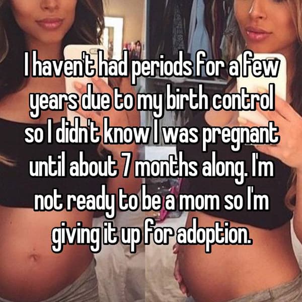Women No Idea That They Were Pregnant adoption