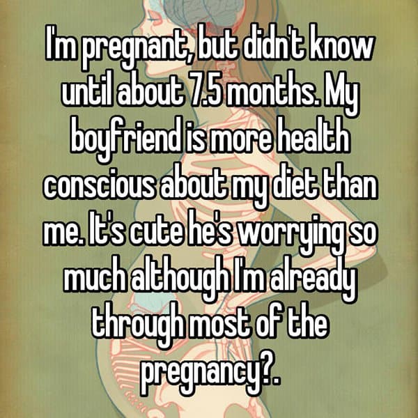Women No Idea That They Were Pregnant diet