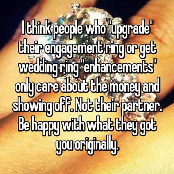 Women Upgrading Their Engagement Rings be happy