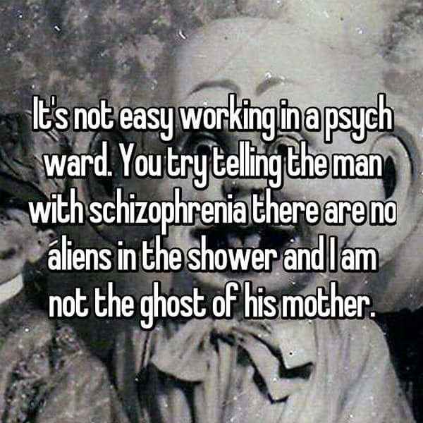 Working In A Psych Ward aliens in the shower