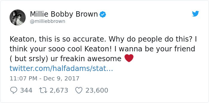 boy-cries-due-to-nasty-bullies-keaton-jones millie bobby brown