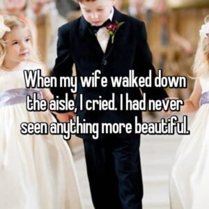Grooms Share The Thoughts They Had When Seeing Their Brides Walk Down