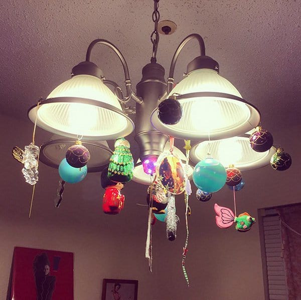 ceiling-light-with-christmas-ornaments