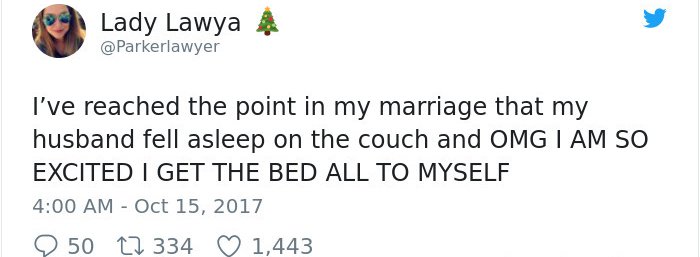 funny-tweets-about-marriage bed to myself