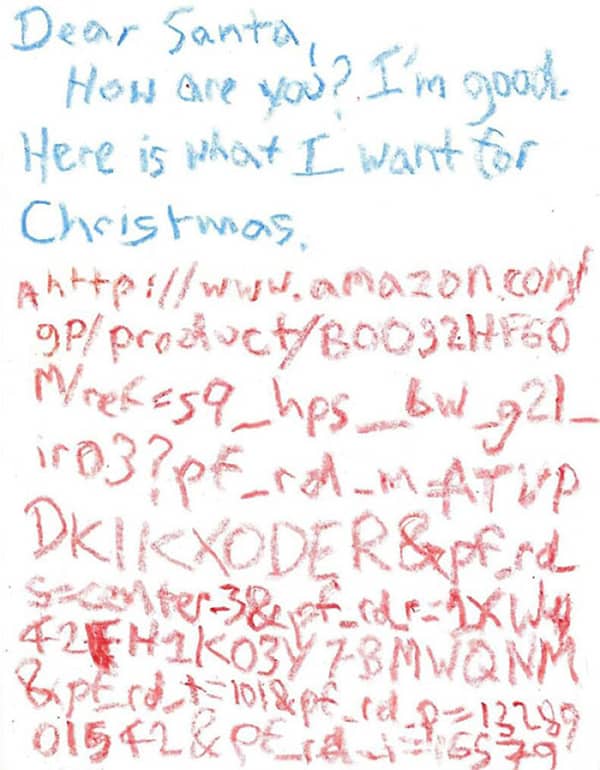 letters to santa amazon link
