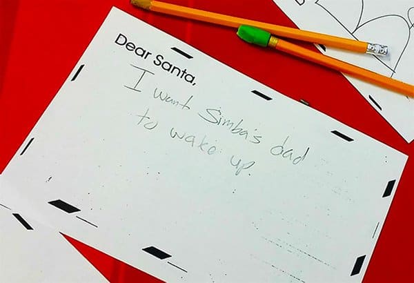 letters to santa simbas dad to wake up