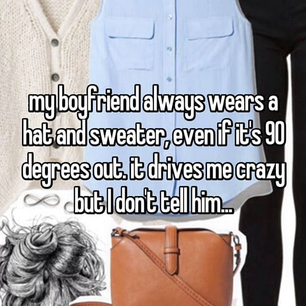 Annoying Habits That Couples Overlook hat and sweater