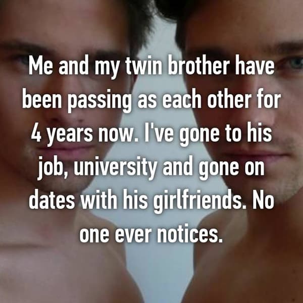 Confessions From Twins passing as each other