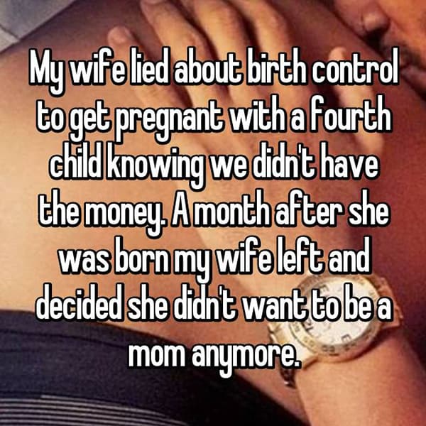 Dishonest About Being On Birth Control didnt have the money