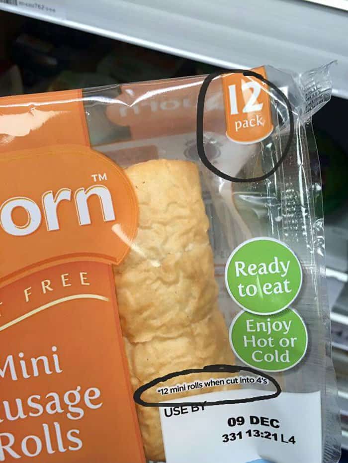 Evil Packaging Designs mini sausage rolls