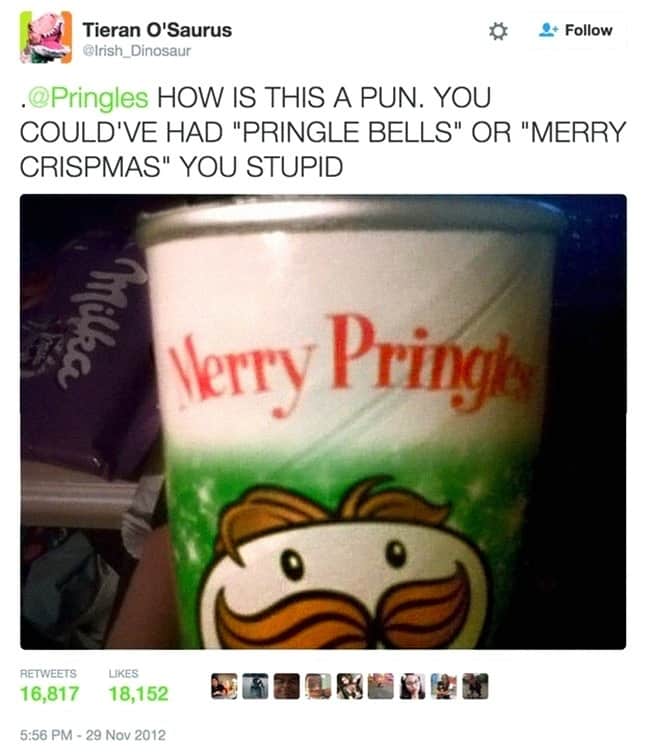 Examples Of Customer Complaints merry pringles