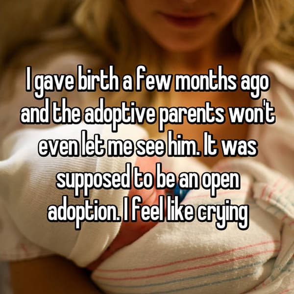 Experiences With Open Adoption feel like crying