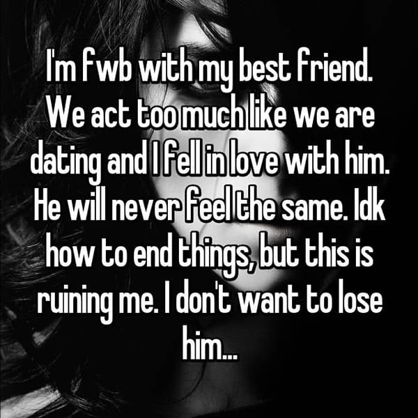 Falling For Friends With Benefits dont want to lose him