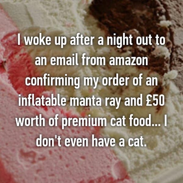 Funny Things That Drunk People Bought cat food