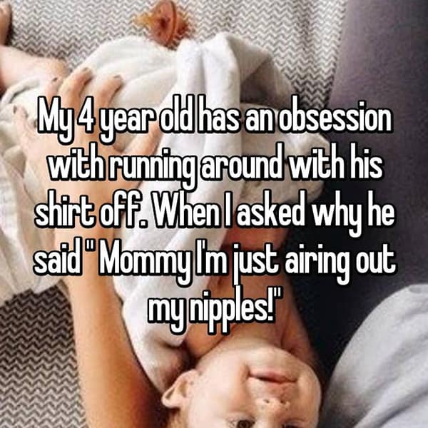 Kids Saying Funny Things airing out nipples