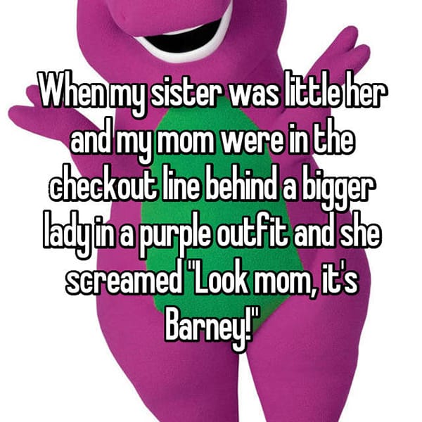 Kids Saying Funny Things its barney